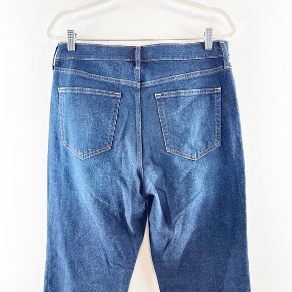 GAP High Rise 70s Flare Leg Jeans Dark Wash Blue 32 / 14 - Picture 5 of 12